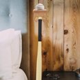 thumbnail image 1 of FONDOTIN Baseball Bat Case Wooden Display Holder Chocolate 1Pcs Home Decoration, 1 of 6