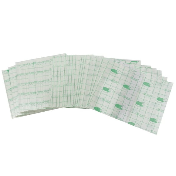 100 unidades de cinta adhesiva transparente impermeable de poliuretano, antialérgica, para fijación de heridas (10 x 12 cm)