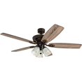 thumbnail image 1 of Prominence Home 51017 Marston Rustic Farmhouse Ceiling Fan, 52, Oil Rubbed Bronze, 1 of 4