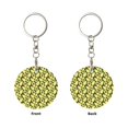 thumbnail image 2 of Naloa Avocado Print Round Keychain Keychain Key Ring, Key Tag, Key Chain Bulk for Gift Accessories (Round), 2 of 7