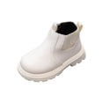 thumbnail image 2 of Mgmyaa Girls Ankle Boots Winter Side Zip Short Leather Shoes British Style Boots, 2 of 4