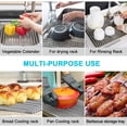thumbnail image 4 of Yeacher Over The Sink Dish Silicone Storage Rack Foldable Dish Drying Rack Multipurpose Roll-Up 304, 4 of 8