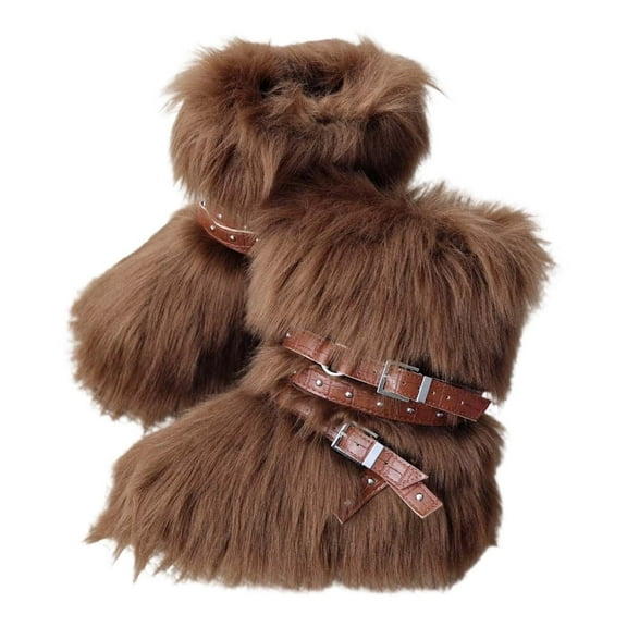 Snow Boots for Women,Punk Style Studded Furry Boots With Built In Height And Shearling Insulation,Winter Boots for Women,Coffee,7.5