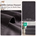 thumbnail image 4 of Juego de sábanas Comfort Spaces, franela de algodón, tamaño completo, gris oscuro, 4 of 9