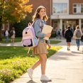 thumbnail image 5 of Back To School Backpack Lightweight Cute Backpack Multi-Layer Storage Daypack For Students, 5 of 5