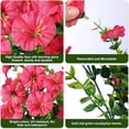 thumbnail image 7 of Artificial Morning Glory Bouquet with Blue Edged Flowers for Outdoor Porch Patio Garden Home Decor, Lifelike Faux Plant for Spring Summer Decoration, 7 of 7