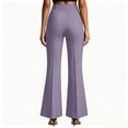 thumbnail image 4 of Resicozy Womens High Waisted Wide Leg Flare Dress Pants with Pockets Business Casual Slacks for Office and Work Trousers 2026 Purple S, 4 of 9