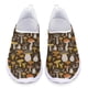 thumbnail image 1 of Zapatos casuales con estampado de hongos y plantas forestales para mujer, zapatos planos de malla transpirables ligeros para verano y otoño, zapatos deportivos para exteriores sin cordones, 1 of 5
