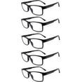 thumbnail image 1 of BONCAMOR 5 Pack Reading Glasses Blue Light Blocking Men Women Spring Hinges Computer Readers Anti Glare Filter Eyeglasses, 1 of 2