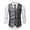 Black, variant on Vests for Men Mens Fashion Stripes Retro Casual Suit Vest for Stylish Outerwear and Modern Layering Size:3XL