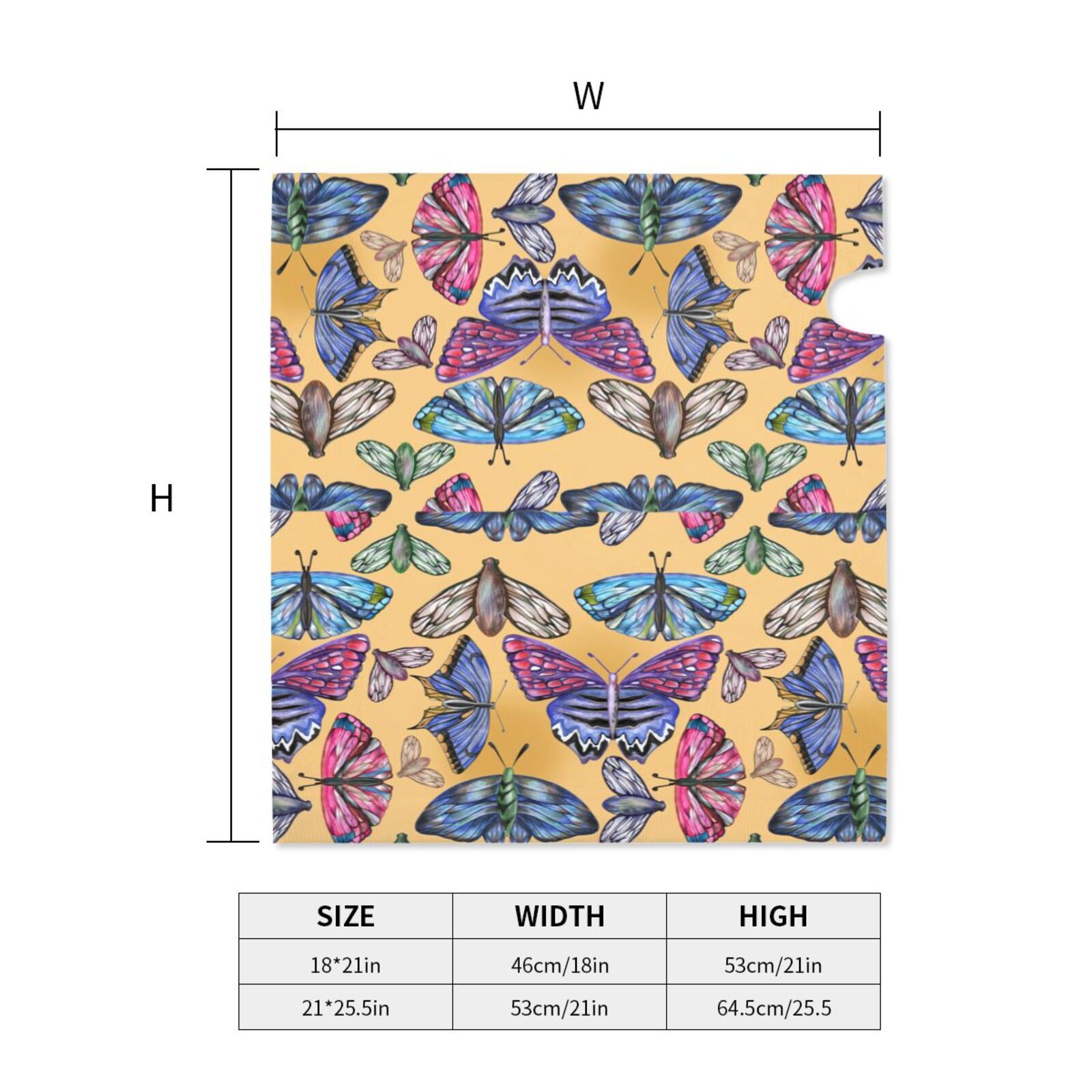 Logiee Butterfly 3 Print Post Letter Box Wrap Decor, Mailbox Cover Suitable for Standard Mailbox and Large Size Mailbox,Outdoor Yard Decoration-25.5x21 in