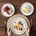 thumbnail image 3 of MALACASA Dinnerware Set for 4, 16 Pcs Ceramic Plates and Bowls Sets, Scratch Resistant Dish Set, Oven & Microwave & Dishwasher Safe, 3 of 9