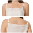 thumbnail image 5 of Women 100% Cotton Long Full Slips for Under Dresses Lace Camisoles Slip Dress Chemise Petticoat, 5 of 6