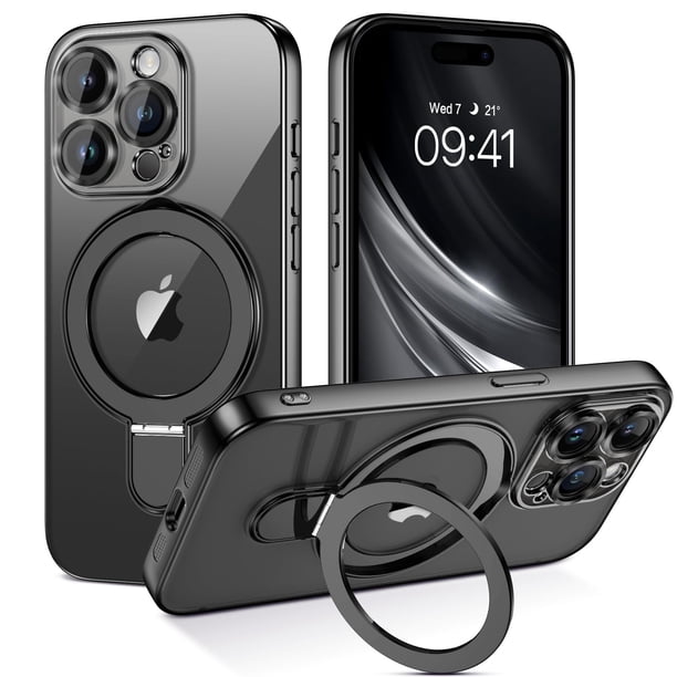 Funda para teléfono móvil GUAGUA iPhone 15 Pro de 6.1 pulgadas con soporte magnético