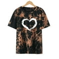 thumbnail image 2 of Blusa suelta de manga corta con cuello redondo y estampado a la moda para mujer Pompotops  hfajkhk138275, 2 of 8
