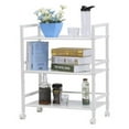 thumbnail image 3 of Ktaxon 3-Tier Multi-function Rack Shelves Widen Rolling Kitchen Bathroom Storage Utility Cart, 3 of 8
