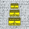 thumbnail image 4 of Classic Framed Plus Warning Electric Fence Wall or Door Sign | Health & Safety Warning Signage - Medium, 4 of 8