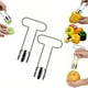 thumbnail image 1 of Juego de descorazonador de frutas y verduras de acero inoxidable | Herramienta para quitar el corazón de manzanas y pimientos con mango en forma de T | Aparato de cocina de grado alimenticio 304, 1 of 3