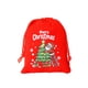 thumbnail image 2 of Decoraciones navideñas, adornos navideños, regalos navideños. Bolsa de regalo navideña de terciopelo rojo con cordón, bolsa estampada para dulces y galletas, bolsas de tela para regalos., 2 of 7