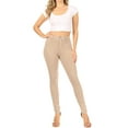 thumbnail image 4 of Women's Classic Skinny Ponte Pants Stretchy Mid-Rise Fit, 5-Pocket Design, 4 of 4