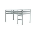 thumbnail image 4 of Euroco Wood Twin Size Loft Bed with Ladder for Kids, Gray, 4 of 12