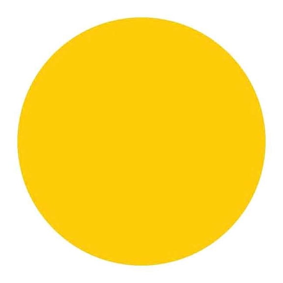 Brady Inventory Label, Yellow, Paper, PK500 30664