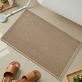 thumbnail image 6 of SIXHOME Non Slip Braided Bath Mat for Bathroom, Rubber Backing Thin Absorbent Bathroom Rug, Quick Dry Machine Washable Bathroom Floor Mat, Fits Under Door Low Profile, 20"x32" Beige, 6 of 9