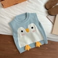 thumbnail image 2 of lnmuld Sweaters for Teens Winter Girls Knitted Vest Top Cute Penguin Print Round Neck Soft Warm Cardigan Sweater for and Kids Fashion Outerwear Size:2-3 Years, 2 of 8
