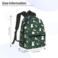 thumbnail image 4 of Lsque Green Frogs Classic Casual Backpack - Large Capacity Water-Resistant Backpack for School, Work, Travel, and Outdoor Activities, 4 of 8