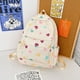 thumbnail image 3 of Qarigey Mochila floral pequeña artística Xiao Qing Qing para niñas, estudiantes de escuela primaria, mochila para niñas Mochilas Amor blanco, 3 of 6