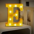 thumbnail image 1 of EGNMCR LED Letter Lights Sign Light Up For Home Party Wedding Decoration Light Up Letters Alphabet Letter Sign Battery Powered For Christmas Birthday Party Decoration warning light, 1 of 4