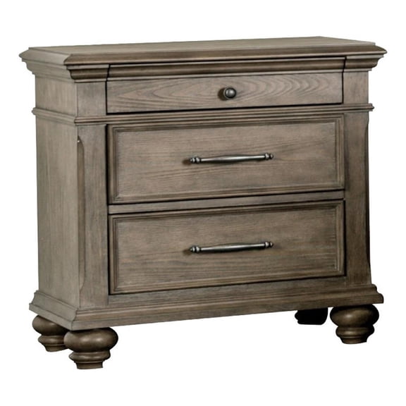 Zea Nightstand for Bedroom- 3 Drawers