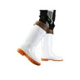 thumbnail image 3 of Frontwalk Womens Mens Rubber Boot Lightweight Rain Boots Wide Calf Garden Shoes Work Comfort Waterproof Unisex Slip Resistant Rainboot White Medium Tube (fleece) 7.5, 3 of 5