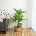 thumbnail image 2 of Northlight 3.3' Unlit Artificial Potted Two Tone Tropical Mini Palm Tree, 2 of 5