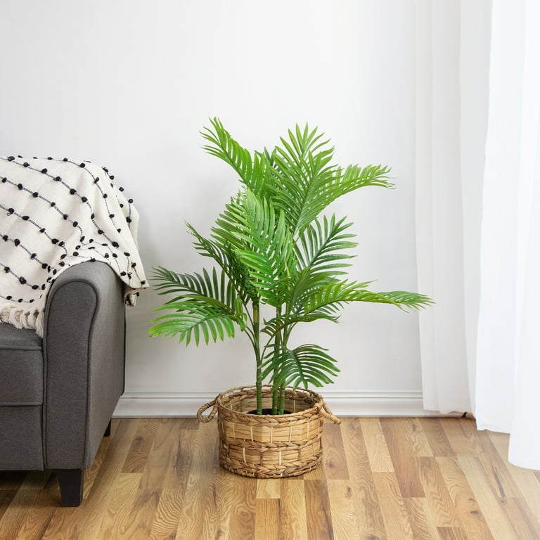 40 inch Potted Two Tone Green Artificial Tropical Mini Palm Tree