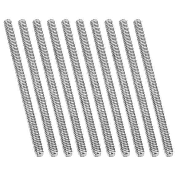 Uxcell 1/4"-20 Fully Threaded Rod, 10Pcs 4.7" Length 304 Stainless Steel Thread Screw