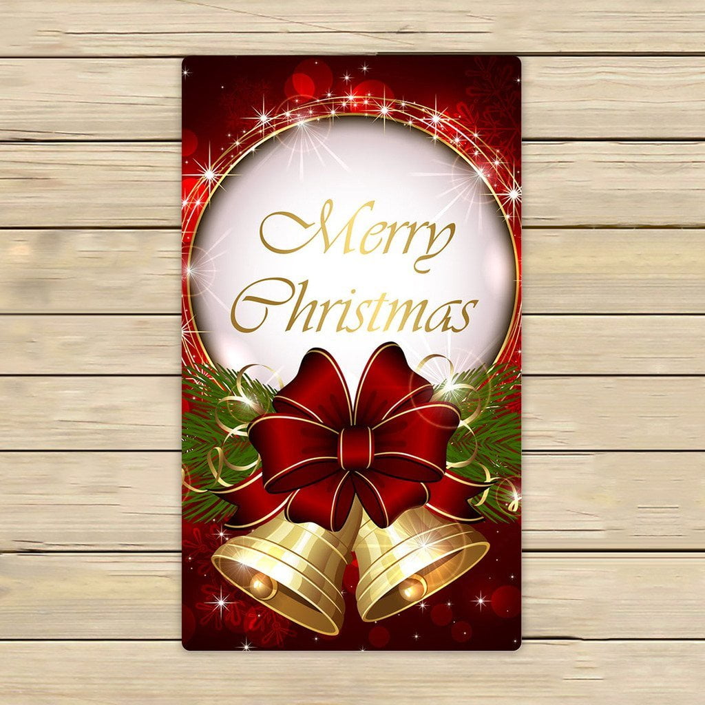 christmas bath towels