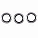 thumbnail image 2 of For iPhone 16 Pro / 16 Pro Max Camera Lens Protector CD Veins Metal Ring Tempered Glass Film - Black, 2 of 5