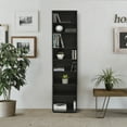 thumbnail image 2 of Furinno 17057EX Jaya Space Saving Multimedia Storage Tower, Espresso, 2 of 4