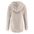 thumbnail image 4 of Vedolay Womens Plus Sweatshirts Fashion V-Neck Pullover Sweaters Sweatshirt Casual Long Sleeve Knit Tops Womens Fashion Khaki,M, 4 of 5
