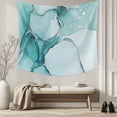 thumbnail image 5 of Marble Turquoise Tapestry for Bedroom Wall Hanging Tapestry, Abstract Nature Cracks Silver Wavy Ceiling Backdrop Tapestries Poster Blanket Wall Decor for Teens Room Living Room Dorm 55" x 73", 5 of 8