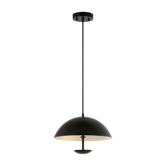 SAFAVIEH Lybrin 3-Light Black Metal Pendant Light with Black Metal Shade