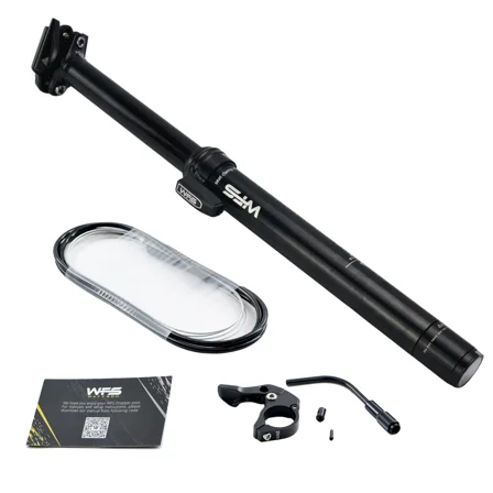 WFS TerraX Remote External Dropper Post 31.6X450 mm Travel 150mm, Black, SP01JD31.6X450BLK