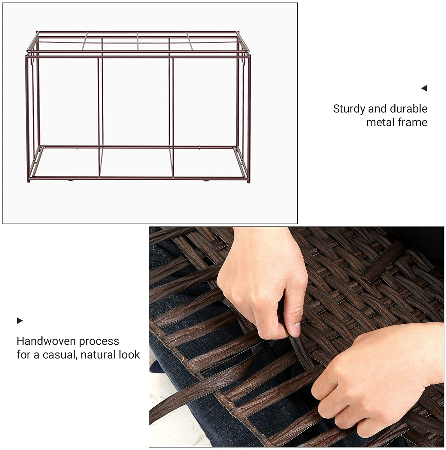160L Storage Basket Storage Bin Box with Cotton Liner Handles Foldable for Bedroom Closet Laundry Room Gray