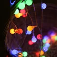 thumbnail image 3 of Guirnalda de luces LED de 12 m para exteriores, guirnalda de luces con forma de bola, luces de hadas, decoración para el hogar, fiestas, bodas, jardín y Navidad, 3 of 5