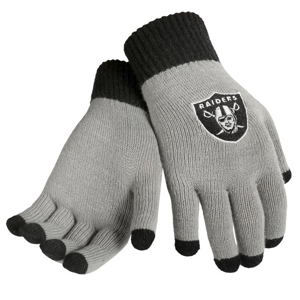 Forever Collectibles Oakland Raiders Official NFL Glove Solid Outdoor