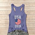 thumbnail image 1 of Women's Football Graphic Tank Tops, Women's Sleeveless Running Tank Top, Breathable Lightweight Sports Vest for Workout, Gym, Yoga, Training for Soccer Tournament 2026 Purple Size: M, 1 of 5