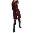 thumbnail image 2 of International Concepts Womens Sequin Mini Wrap Dress Port L, 2 of 2