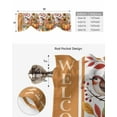 thumbnail image 5 of Tie Up Valance Curtain for Kitchen,Thanksgiving Harvest Pumpkin Floral Rod Pocket Short Curtains Adjustable Tie-Up Shade Valances,Bird Farmhouse Leaves Window Treatment for Bathroom Living Room, 5 of 8