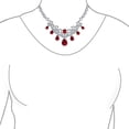 thumbnail image 3 of Bling Jewelry Womens Vintage Art Deco Collar Necklace Set with Red CZ Ruby, 3 of 6